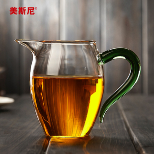 公道杯玻璃加厚耐热分茶器，高档过滤泡茶茶杯日式茶具茶海公杯茶漏