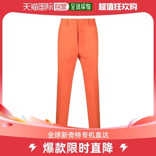 香港直邮潮奢 AMI Alexandre Mattiussi 男士Ami 巴黎橙色裤子