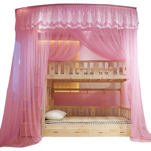 蚊帐家用儿童母子上下床1米5子母床双层床专用一体式梯形一体2023