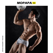 mopapa内裤痞野系列原创男士，50d牛奶丝冰丝，舒适速干透气三角内裤