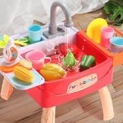 厨房岁女童洗菜池水龙头少儿洗碗机玩具女孩宝宝3到益智童台循环