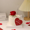女神生日蛋糕装饰珍珠蝴蝶结摆件网红爱心生日快乐玫瑰花蛋糕插件