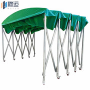 穆运推拉雨棚移动大型帐篷折叠收缩遮阳棚子伸缩式防雨停车棚长9