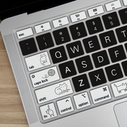 2021苹果macbook电脑键盘膜air13笔记本pro16英寸，touchbar超薄mac12保护卡通，14创意可爱13.3贴膜m1全覆盖15