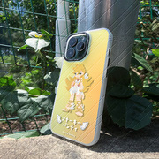 像素风创意吊带袜天使金光镭射一体手机壳潘迪适用于iphone安卓15pro史朵巾