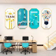 公司办公室创意挂画企业，会议室背景墙壁画电商文化，形象墙面装饰画