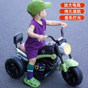 儿童电动摩托车三轮车，宝宝充电玩具车可坐人男女孩遥控电瓶车童车