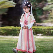 古筝演出服儿童女童，比赛独奏专业汉服中国风，六一表演服装中大童