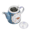 londonpottery森系野趣，系列狐狸陶瓷茶壶，带滤网高颜值英式茶壶