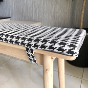 加厚高密度海绵坐垫长椅坐垫长凳垫子实木板凳垫子家用餐椅垫