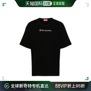香港直邮diesel标语，刺绣棉t恤a123440nfae
