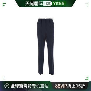 香港直邮Fendi 芬迪 女士 海军蓝羊毛裤子 FR6397AJYF