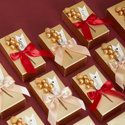 煜天-结婚喜糖盒欧式创意个性糖果盒 金豆纸盒伴手礼盒高档回礼袋