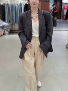 王家欧洲站2024春季时尚，大牌女装高端韩国纯色休闲西装