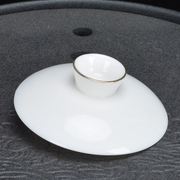 盖子盖碗羊脂玉白瓷盖碗单盖子三才茶碗茶杯零配盖子配盖陶瓷