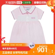 香港直邮潮奢boss婴儿，bossbb32polo衫式连衣裙童装
