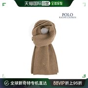 韩国直邮POLO RAL POREN PONY绣花 针织衫 羊毛 围巾 棕色(PO_S
