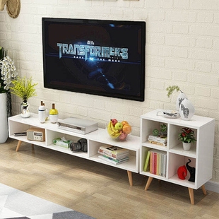 北欧电视柜茶几组合简约现代小户型客厅轻奢经济型实木腿电视机柜