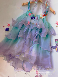 朵莉亚cosplay女童洛丽塔网纱裙24夏季儿童公主连衣裙吊带公主裙