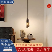 全铜水晶现代简约艺术感吊灯客厅卧室床头高端时尚灯具