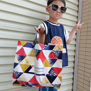 三金花格子服装塑料袋手拎好看的包装时尚袋50个加厚定制logo