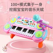儿童电子琴玩具初学者带麦克风婴幼儿女孩可弹奏钢琴夜市摆摊产品