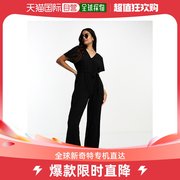 香港直邮潮奢veromoda维莎曼女士，veromoda蝴蝶袖连衣裤(黑)