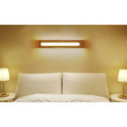 壁灯床头简约现代卧室日式客厅创意实木北欧壁灯墙壁灯墙灯长30
