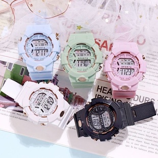bx-马卡龙(马卡龙)手表，学生党小众森系韩版时尚简约夜光原宿学生手表
