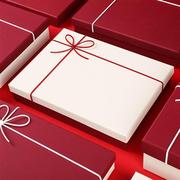 酒红色礼盒空盒睡衣，围巾盒空盒子连衣裙包装礼盒，纯色定制logo
