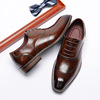 businessmen'sleatherdressshoes男士，商务皮鞋真皮实木跟鞋