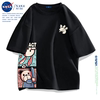 NASA联名短袖t恤男士夏季纯棉上衣青少年潮牌个性体恤女