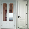 三叶木门实木复合烤漆室内门窗套卧室门隐形门白色简约房门极窄边