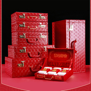 陪嫁箱结婚箱子红箱子红色皮箱礼金箱嫁妆箱婚庆箱婚礼箱结婚皮箱