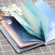 韩版创意学生日记本可爱插画笔记本全彩页手账本记事本笔记本本子