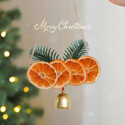 圣诞节装饰品圣诞挂饰挂件圣诞装饰车挂柠檬铃铛手工挂件创意