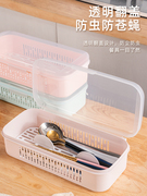 厨房筷子盒塑料，家用防尘筷笼置物架筒叉，勺子带盖沥水餐具收纳盒