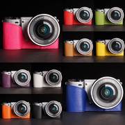 台湾tp适用于微单索尼nex5tnex5r相机包a5100a5000真皮套保护套