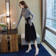 御姐套装女2023年秋冬毛衣，套装裙两件套洋气韩版流行裙子时尚