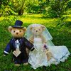 泰迪熊风霖系列压床娃娃，结婚正版玩偶婚礼小众，毛绒玩具手工情侣熊