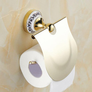 欧式架五金挂件厕纸卫生间浴室卫浴免纸巾卷纸金色圣瑞佳820240瓷