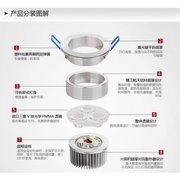 LED射灯 天花灯3W全套电视背景墙灯具吊顶孔灯牛眼猫眼灯客厅筒灯