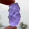 稀少波西米亚随形紫陨石吊坠，宇宙矿物原石，项坠紫色陨星收藏裸石