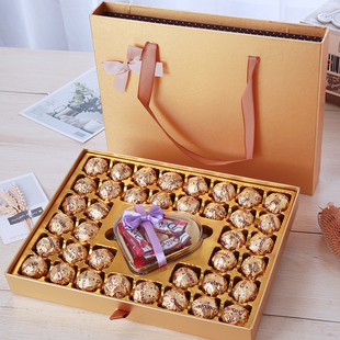 德芙巧克力礼盒装送女友老婆心形糖果零食生日情人节礼物抽屉盒装