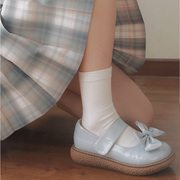 一期一会日系少女jk袜子春秋，小腿袜全棉学生，中筒袜制服过膝袜
