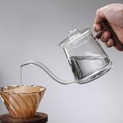 长嘴手冲壶咖啡 挂耳细口壶 耐热玻璃茶水壶 多功能咖啡用具
