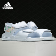 adidas阿迪达斯男女，大童魔术贴运动凉鞋沙滩鞋f34784