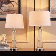 现代简约欧式水晶台灯装饰床头灯创意酒店大台灯时尚客厅卧室台灯