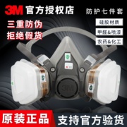 3M防毒面具6200半面罩防毒气酸性气体防工业粉尘喷漆6200面具