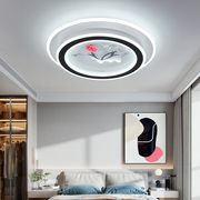 简约卧室灯LED吸顶语音控制墙上开关控制安装简单房间灯具高亮